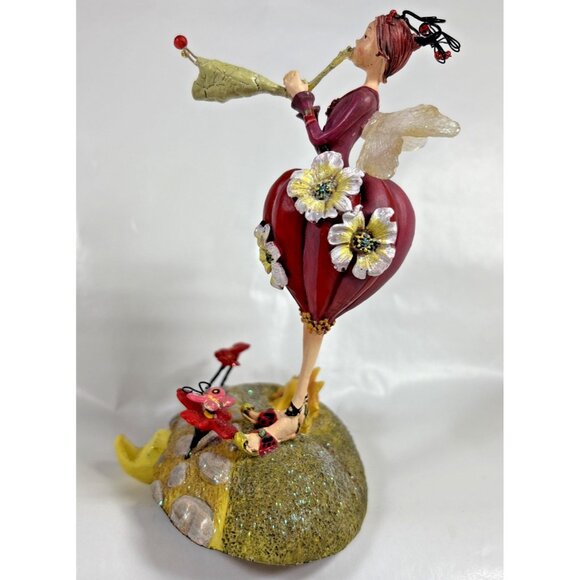 Tutti Frutti Strawberry Fairy Department 56 Stocking Mantel Hanger Christmas Sun - Picture 4 of 10